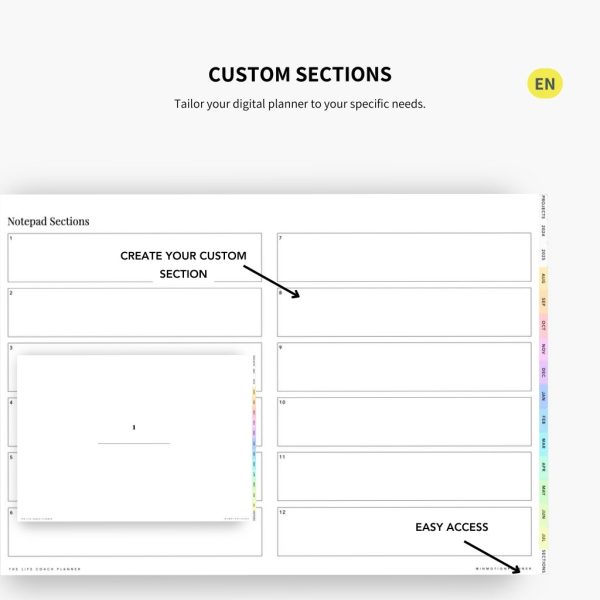 2024-2025 Planner digital - Le Planner Coach de Vie - Horizontal - Image 31