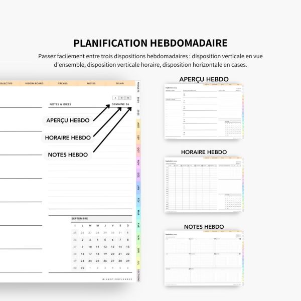 2024-2025 Planner digital - Le Planner Coach de Vie - Horizontal - Image 9