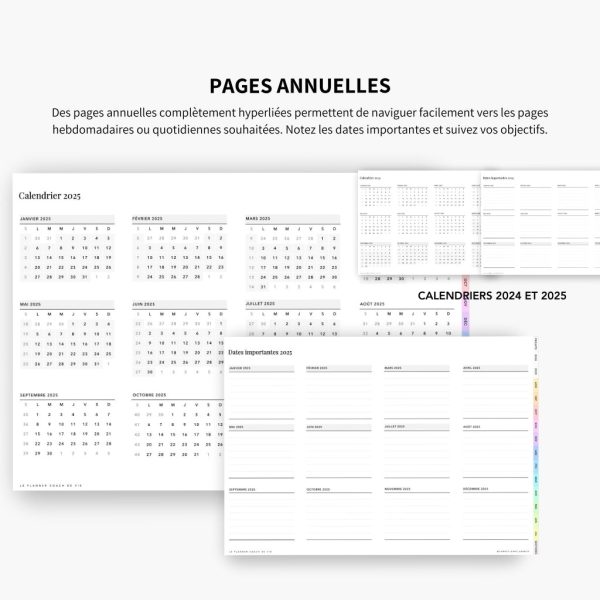 2024-2025 Planner digital - Le Planner Coach de Vie - Horizontal - Image 6