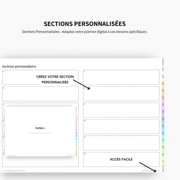 2024-2025 Planner digital - Le Planner Coach de Vie - Horizontal - Image 15