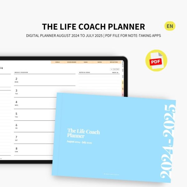 2024-2025 Planner digital - Le Planner Coach de Vie - Horizontal - Image 21