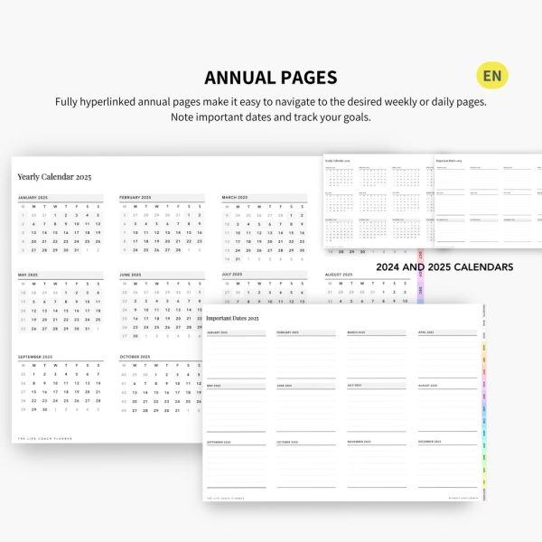 2024-2025 Planner digital - Le Planner Coach de Vie - Horizontal - Image 22