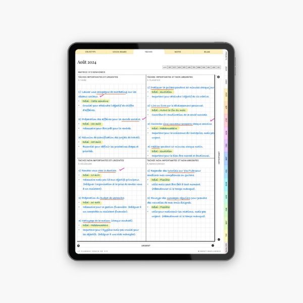 2024-2025 Planner digital - Le Planner Coach de Vie - Vertical - Image 3