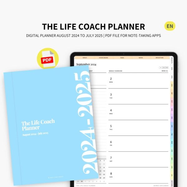 2024-2025 Planner digital - Le Planner Coach de Vie - Vertical - Image 15