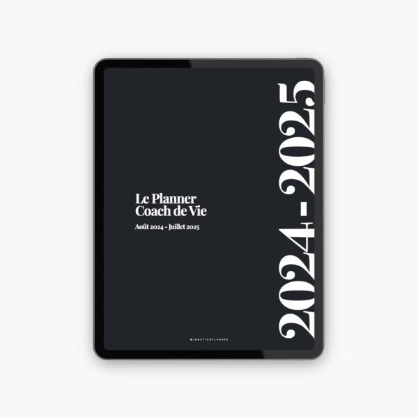 2024-2025 Planner digital - Le Planner Coach de Vie - Vertical