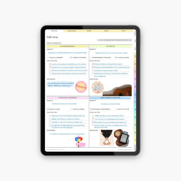 2024-2025 Planner digital - Le Planner Coach de Vie - Vertical - Image 2