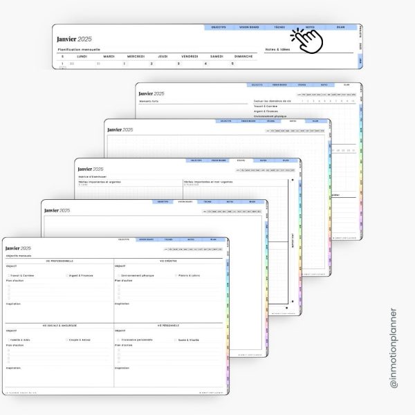 2025 Planner digital - Le Planner Coach de Vie - Horizontal - Image 8