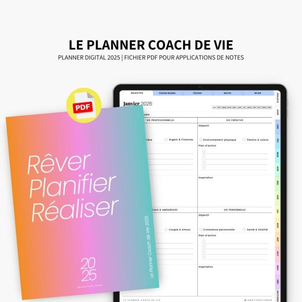 2025 Planner digital - Le Planner Coach de Vie - Vertical - Image 3