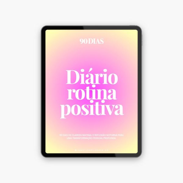 Diário Rotina Positiva - 90 dias (Portugais)