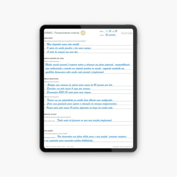 Diário Rotina Positiva - 90 dias (Portugais) - Image 2