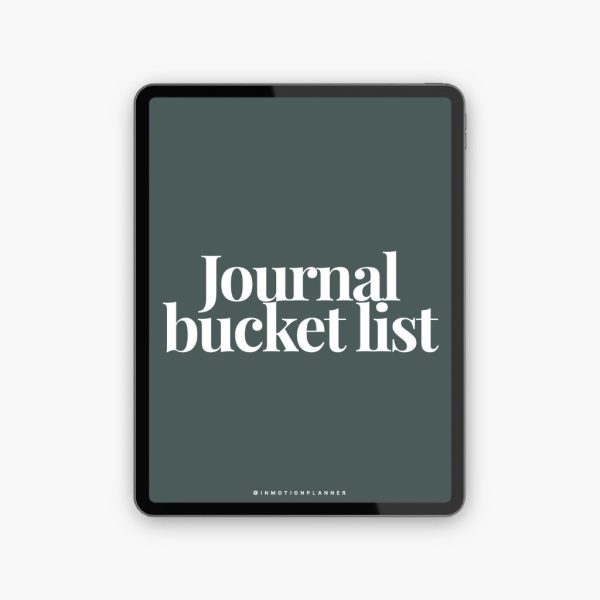 Journal Bucket List