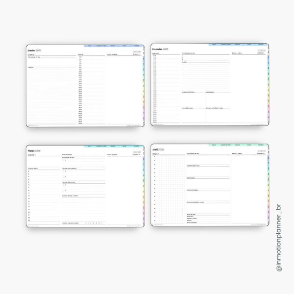 Planner Digital 2025 - Planner de Vida - Horizontal (Portugais) - Image 11