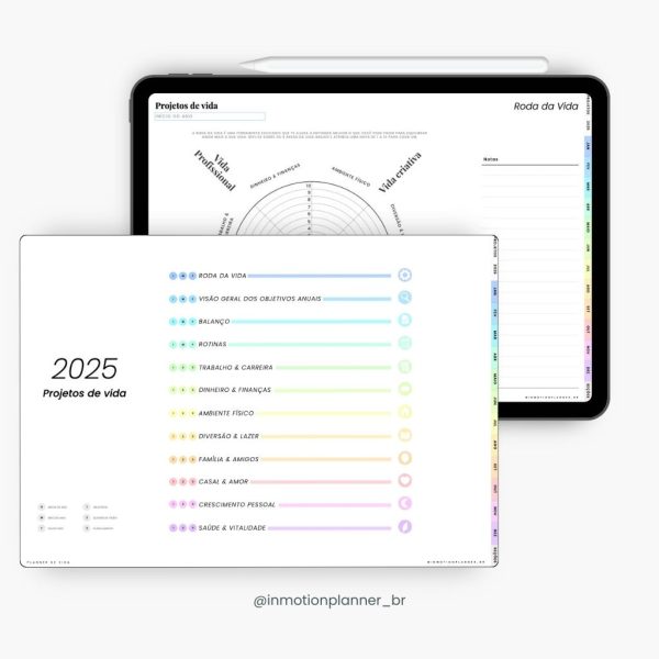 Planner Digital 2025 - Planner de Vida - Horizontal (Portugais) - Image 5