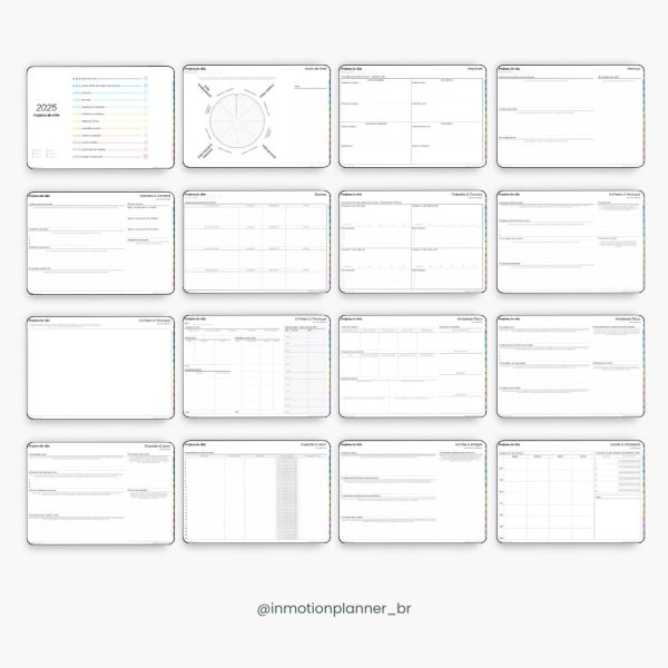 Planner Digital 2025 - Planner de Vida - Horizontal (Portugais) - Image 6