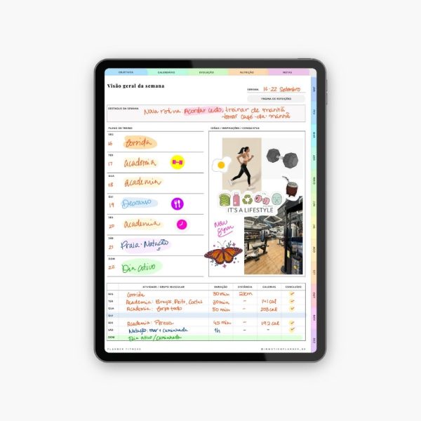 Planner Fitness Digital - Planner de Treino e Bem-Estar (Portugais) - Image 2