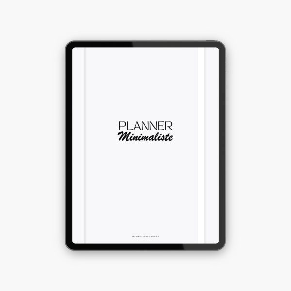 Planner Minimaliste non daté - 52 semaines